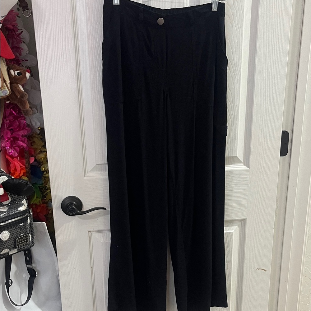 Black Wide-Leg Pants
